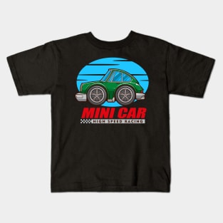 Mini High Speed Racing Car Kids T-Shirt